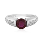 Zilveren ring met een Madagaskar Robijn (de Melo Essence)