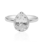 Anillo en plata con Topacio blanco