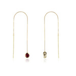 9K Rhodolite Gold Earrings (CUSTODANA)