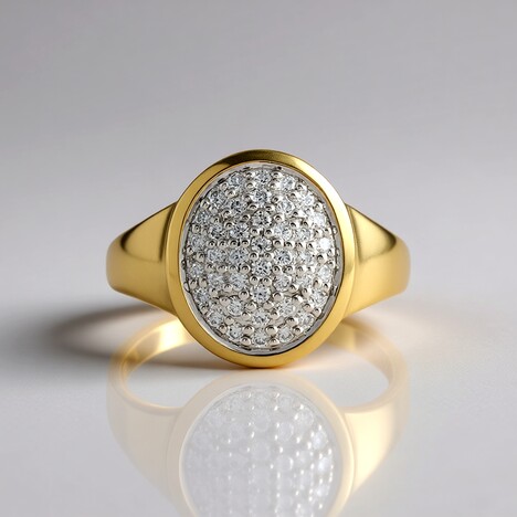 Anello in oro con Diamante SI2 (H) (de Melo Gold)
