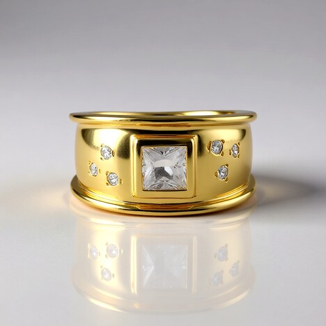 Anello in argento con Zircone
