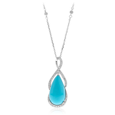 Collar en oro con Turquesa bella durmiente (CIRARI)
