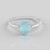 Anello in argento con Calcedonio Acqua