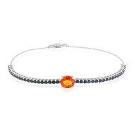 Bracciale in oro con Zaffiro Arancione Ban Ka Cha