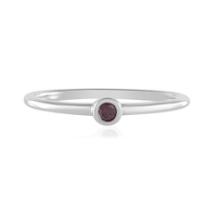 Bague en argent et Diamant pourpre I2