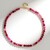 Collana in argento con Quarzo Rosso