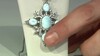 Collar en plata con Larimar (Dallas Prince Designs)
