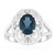 London Blue Topaz Silver Ring (Pallanova)