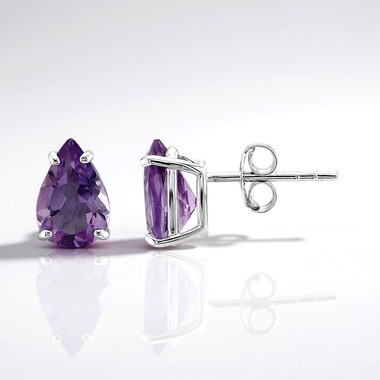 Orecchini in argento con Ametista