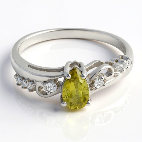 Anello in argento con Tormalina Cuprian