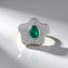 Anello in argento con Grandidierite