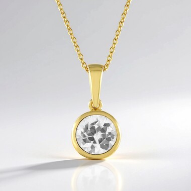 Zircon Silver Necklace