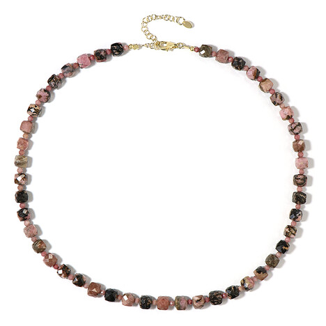Collana in argento con Rodonite
