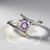 Anello in argento con Ametista Rose de France