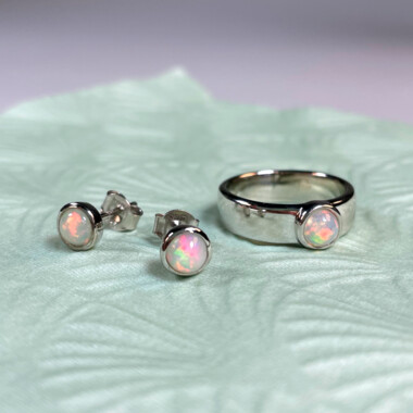 Parure in argento con Opale di Welo