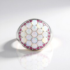 Anello in argento con Opale di Welo