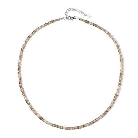 Collana in argento con Zircone Cognac
