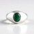 Anello in argento con Malachite