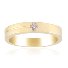 Gouden ring met een SI2 roze argyle diamant