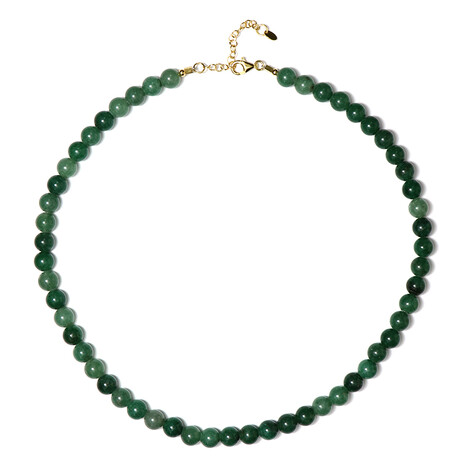 Collar en plata con Aventurina verde