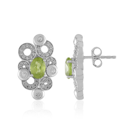 Orecchini in argento con Peridoto (de Melo Essence)