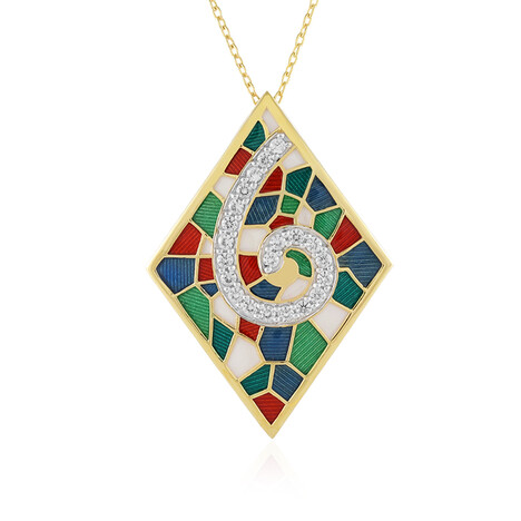 Zirkon-Silberhalskette (Adela Silber)