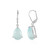Aqua-Chalzedon-Silberohrringe