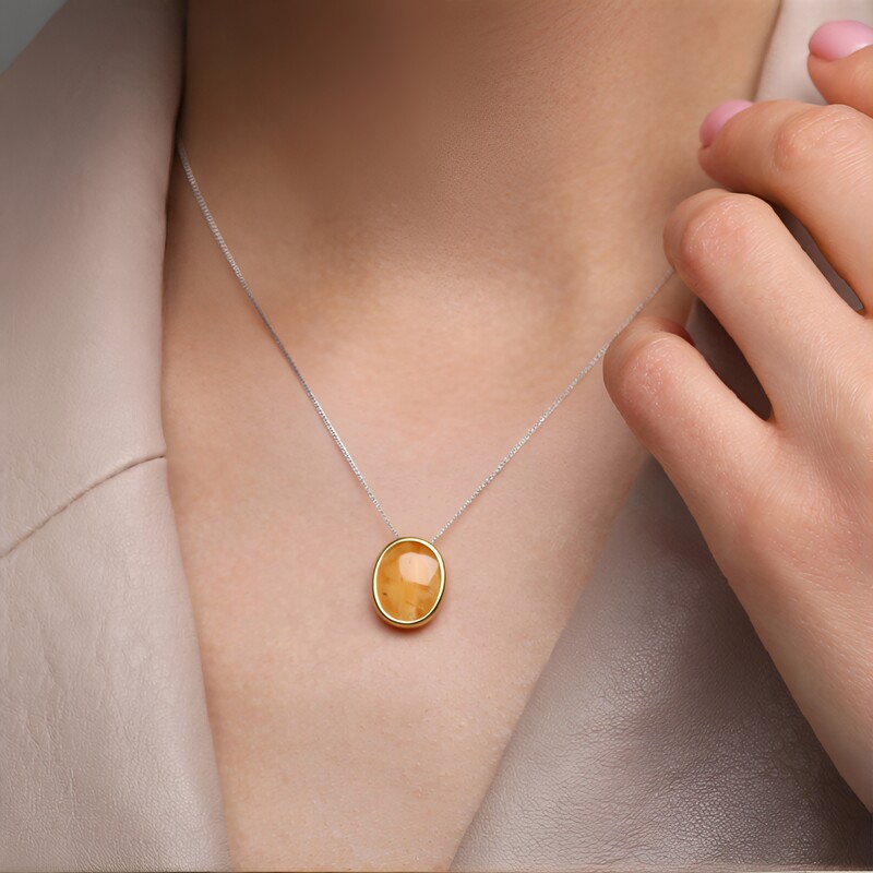 Rutilquarz-Silberanhänger (MONOSONO COLLECTION)