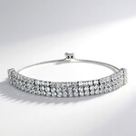 Bracelet en argent et Topaze blanche (Adela Silber)