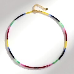 Collana in argento con Smeraldo Brasiliano