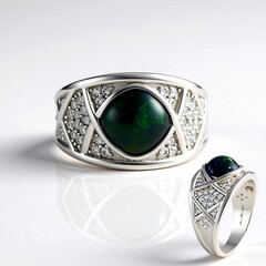 Anillo en plata con Ópalo de Mezezo (de Melo Essence)