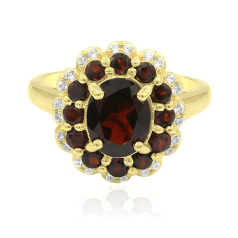 Anello in argento con Granato