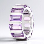Ciondolo in argento con Ametista Zambiana (MONOSONO COLLECTION)