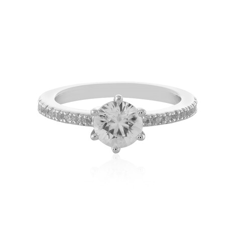 Zilveren ring met een zirkoon