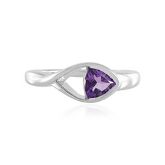 Anillo en plata con Amatista de Marruecos