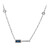 Collar en oro con Zafiro azul Ceylon (CIRARI)