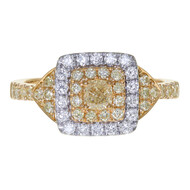 Gelber SI2 Brillant-Goldring (CIRARI)