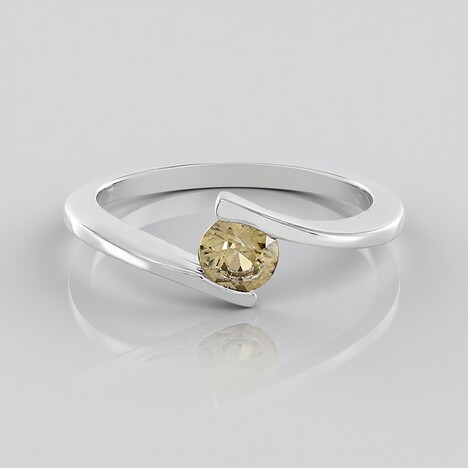 Anello in argento con Zircone Giallo