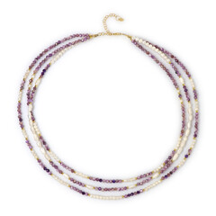 Charoite Silver Necklace (Riya)