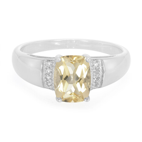 Champagner-Quarz-Herren-Silberring