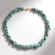 Larimar-Silberhalskette