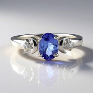 Bague en argent et Tanzanite