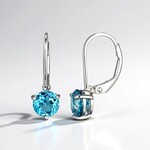 Orecchini in argento con Topazio Blu Londra