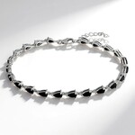 Bracciale in argento con Spinello Nero