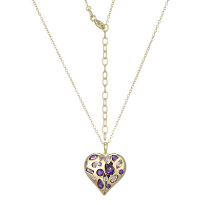 Collier en argent et Améthyste de Zambie (Adela Silber)
