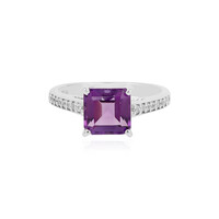 Anello in argento con Ametista Siberiana