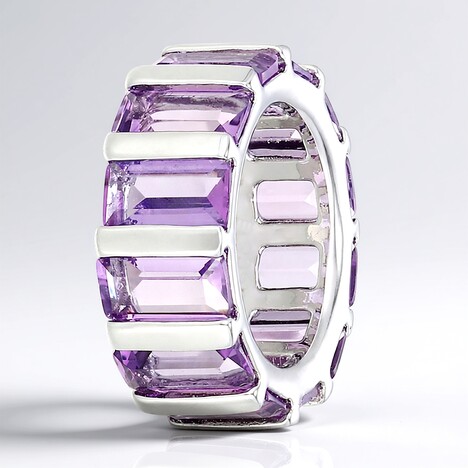 Ciondolo in argento con Ametista Zambiana (MONOSONO COLLECTION)