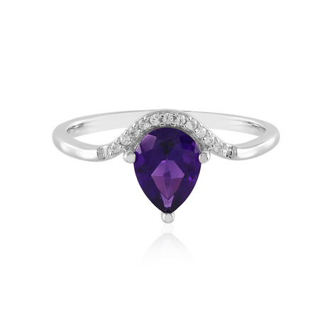 Sibirischer Amethyst-Silberring