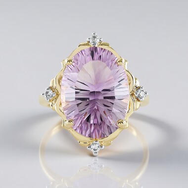 Lavendel-Amethyst-Silberring