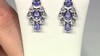 Pendientes en plata con Tanzanita